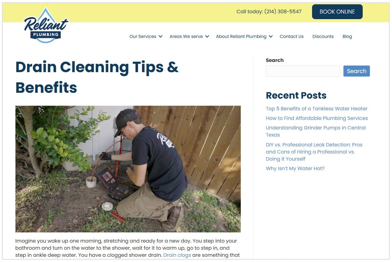 Conseils pour le nettoyage des canalisations blog post